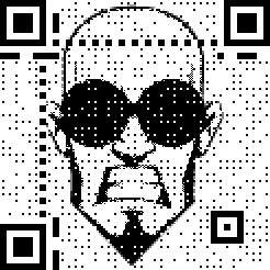 Halftone QR without background bleed