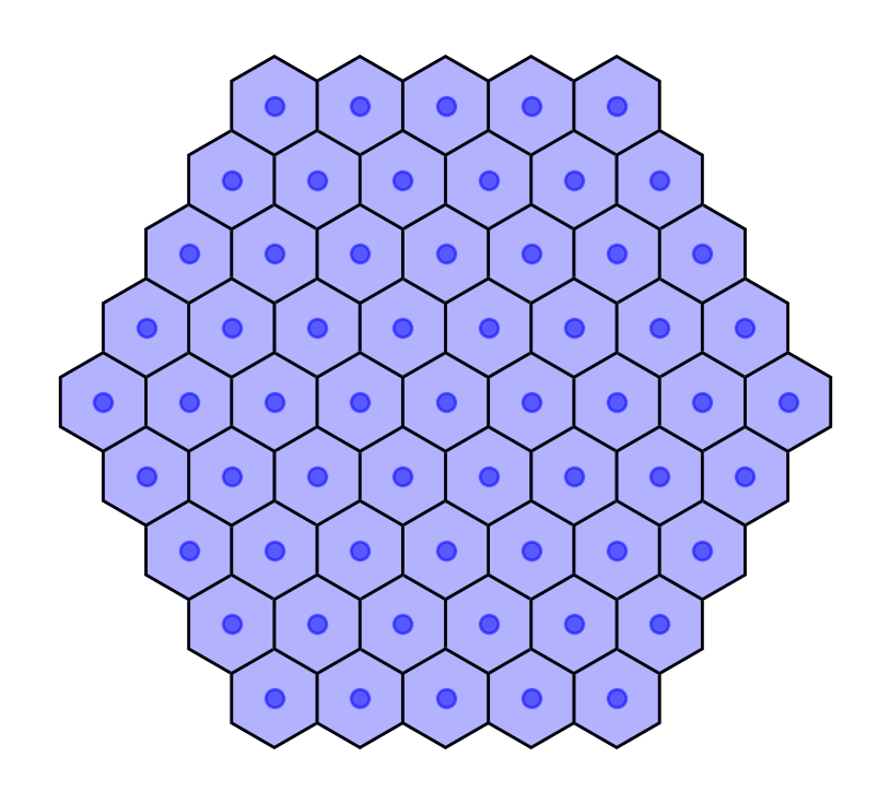 Hex grid tiles